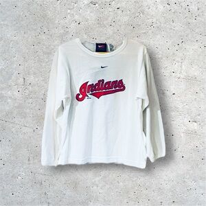 NWT Nike Team Vintage Toddler MLB Cleveland Indians Long Sleeve Tee Shirt